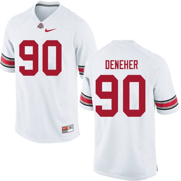 Ohio State Buckeyes #90 Jack Deneher Men Stitched Jersey White